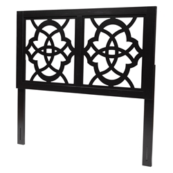 Baxton Studio Glaucia Modern Dark Brown Finished Wood King Size Headboard